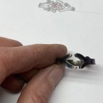 Ring gebogen und grob befeilt