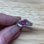 Ring befeilt und mit Struktur versehen